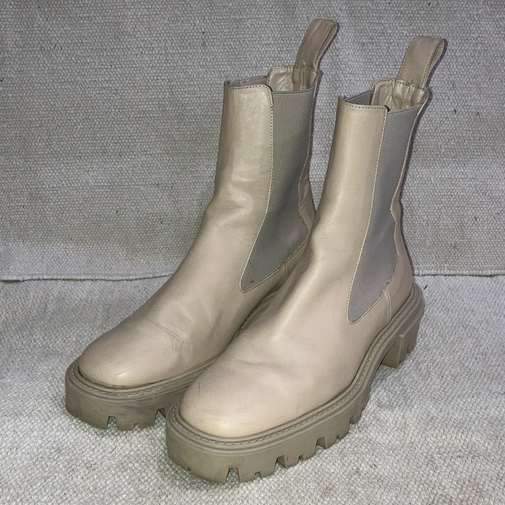 Zara Women’s size 38 dusty rose  Combat Boots - Picture 10 of 16